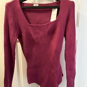 Adorable Abercrombie square neck long sleeve bodysuit